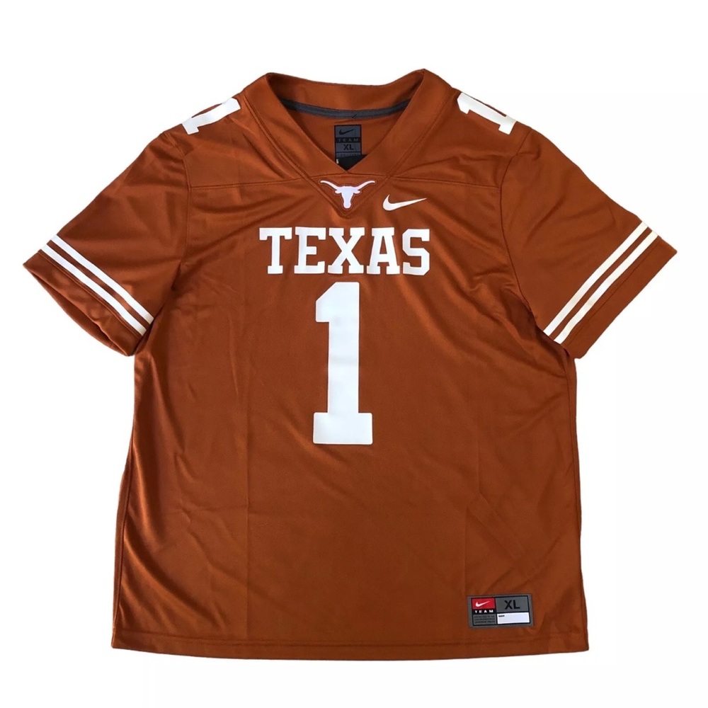 Nike Texas Longhorns #1 Home Football Jersey Burnt Orange AO9912-803 Men's XL